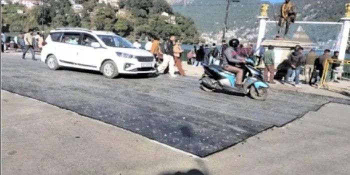 नैनीताल नगर में पहली बार चौराहों पर मेस्टिक डामरीकरण