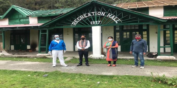 टी वी सेन्टोरियम अस्पताल  में बन रहा कोविड अस्पताल का निरीक्षण