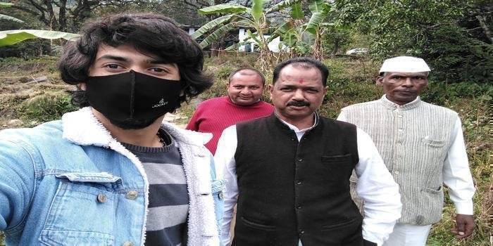 वरिष्ठ कांग्रेस नेता हेम आर्य ने किया ग्राम दगड  का दौरा