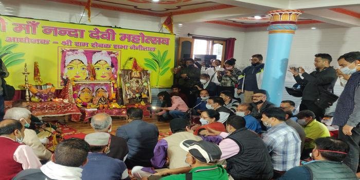 रामसेवक सेवा सभा नैनीताल में नंदा देवी महोत्सव 2021का शुभारंभ