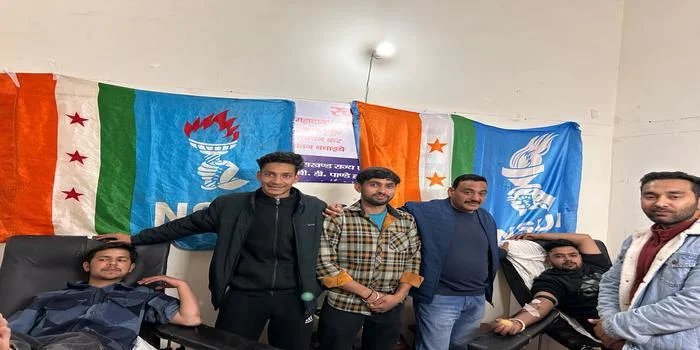 अंतर्राष्ट्रीय महिला दिवस पर एनएसयूआई और नगर कांग्रेस कमेटी ने आयोजित किया रक्तदान शिविर